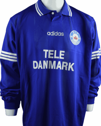 Silkeborg IF (wedstrijd gedragen) thuisshirt 1995-1996 nr 8 maat - XL