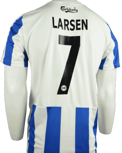 Odense BK thuisshirt 2012-2013 Emil Larsen maat - L