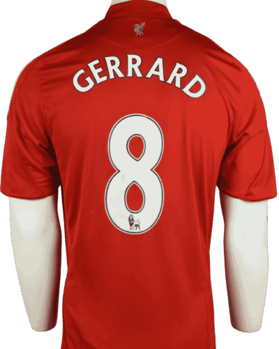Liverpool thuisshirt 2008-2010 Steven Gerrard maat - M