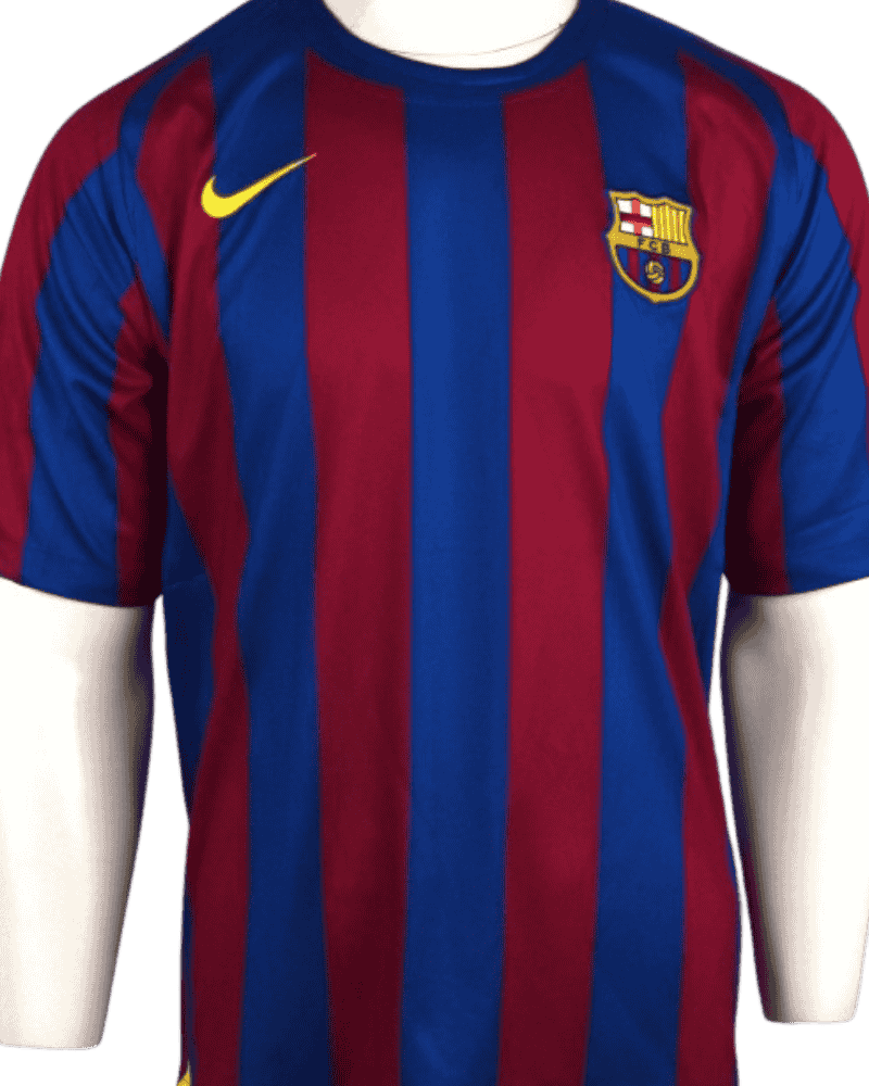 Barcelona thuisshirt CL finale 2006 Gesigneerd door Ronaldinho (Incl. certificaat) Maat - L-voor