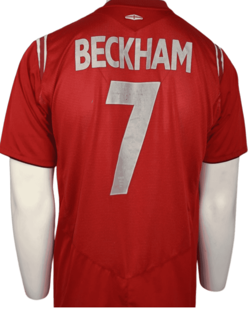 Engeland uitshirt 2004-2006 David Beckham Maat - L