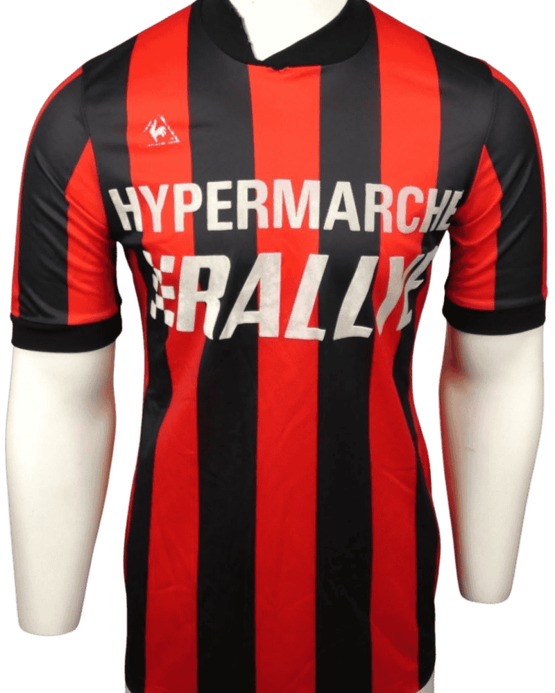 Nice (wedstrijd gedragen) Thuisshirt 1988-1989 NR 9 maat - L