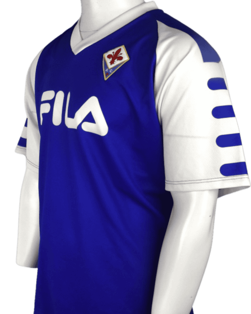 Italie-Fiorentina-Trainingsshirt-Fila-Jaren-90-maatXL-zij