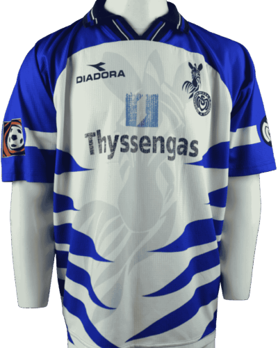 MSV Duisburg (wedstrijd gedragen) thuisshirt 1998-1999 Stig Tøfting maat - XL