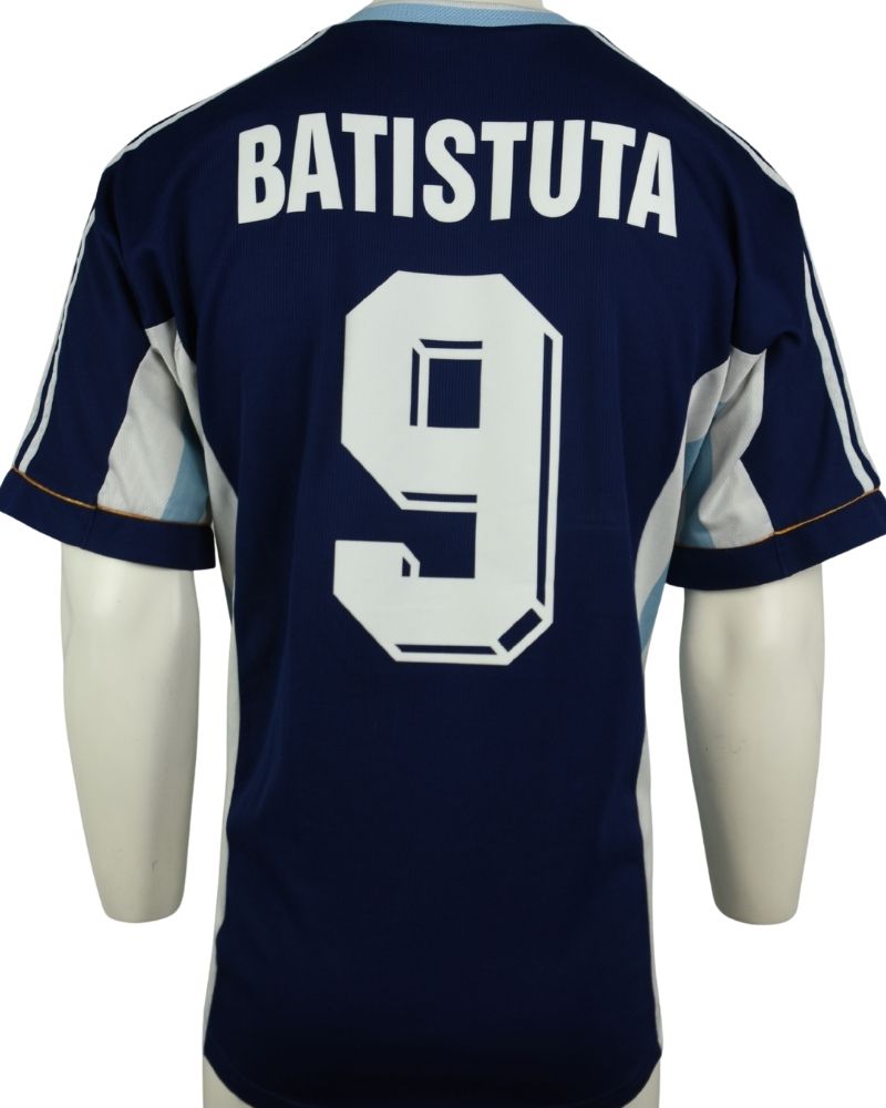 Maillot extérieur Argentine Coupe du Monde 1998 Gabriel Batistuta Taille - L