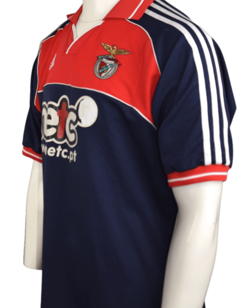 Portugal-Benfica-Uitshirt-Netc-2000-2001-maatL-zij