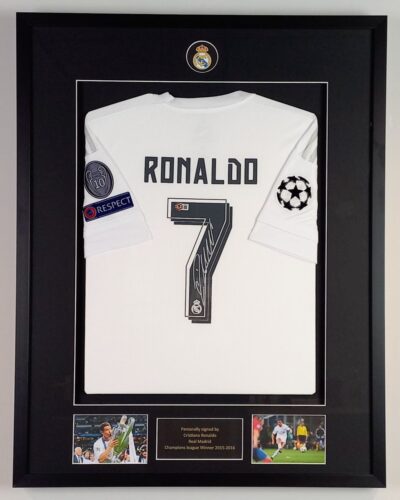Real Madrid: Ingelijst thuisshirt CL finale 2016 Gesigneerd door Cristiano Ronaldo (Incl. certificaat)