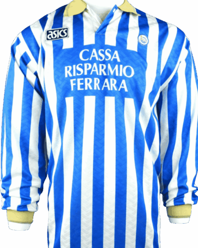 SPAL (wedstrijd gedragen) thuisshirt 1992-1993 Rugnummer 4 maat - XL