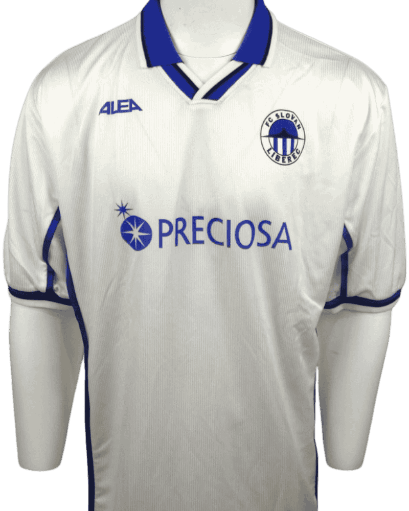 Tsjechie-FC-Slovan-Liberec-Europees-Thuisshirt-Preciosa-2001-2002-maatXL-voor