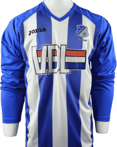 Camiseta local del FC Eindhoven (usada en partido) temporada 2013-2015, nº 14, talla XL